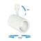 Jesco 22W LED Line Voltage Track Head Fixture 3000K  HType 90 CRI White H2L562M-3090-38D-WH - alternate 2